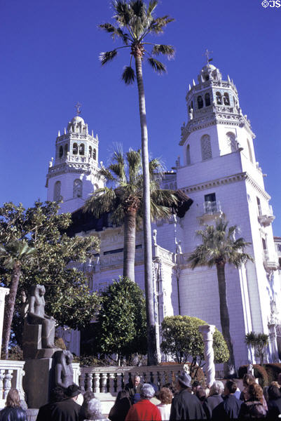Hearst Castle (1919-39) home of newspaper tycoon William Randolph Hearst. CA. Architect: Julia Morgan. On National Register.