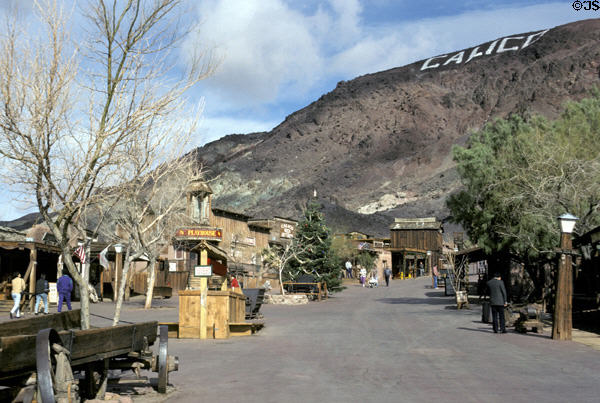 Calico an old mining town now resurrected as a tourist attraction. CA.