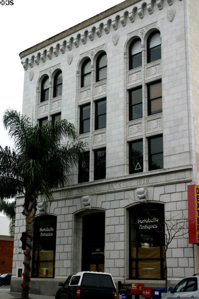First National Bank (1926) (494 E. Main St.). Ventura, CA. Style: Italianate.