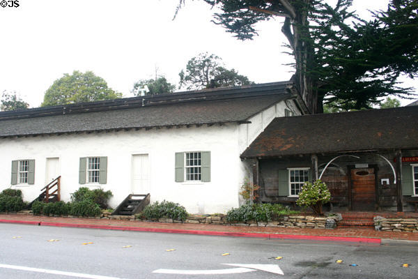 California's First Theatre entrance & performance wing. Monterey, CA.