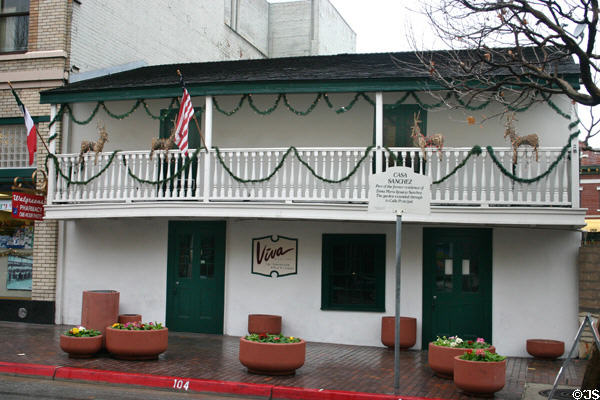 Casa Dona Maria Ignacia Sanchez (pre 1847) (on Alvarado St.). Monterey, CA.