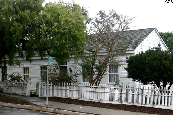 Francis Doud House of early America period after 1850s (on Van Buren at Jackson St.). Monterey, CA.