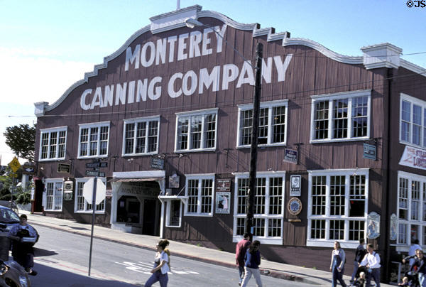 Former Monterey Canning Company, now boutiques on Cannery Row. Monterey, CA.