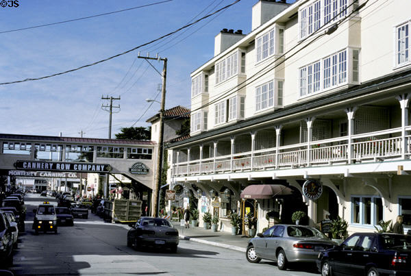 Old Cannery Row factories now converted to shops, restaurants & night spots. Monterey, CA.