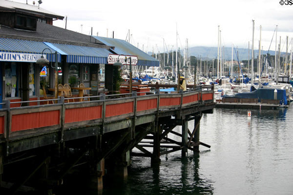 Restaurant on pier of fisherman's wharf. Monterey, CA.