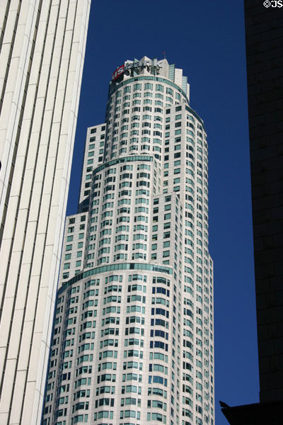 First Interstate World Center (1988-90) (73 floors) (633 West Fifth St.). Los Angeles, CA. Style: Postmodern. Architect: I.M. Pei & Partners.