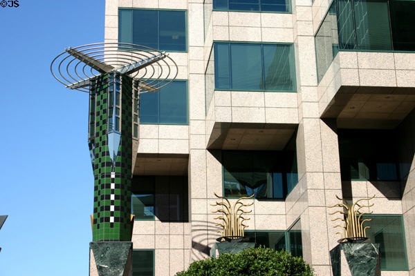 801 Tower sculpture details. Los Angeles, CA.