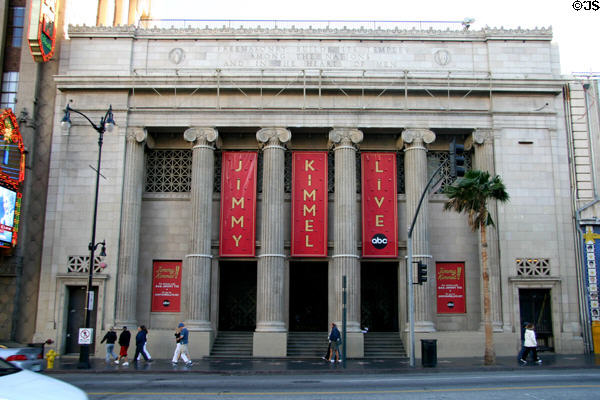 Masonic Temple (1921) (6840 Hollywood Blvd.) (now an entertainment venue). Hollywood, CA. Architect: John C. Austin. On National Register.