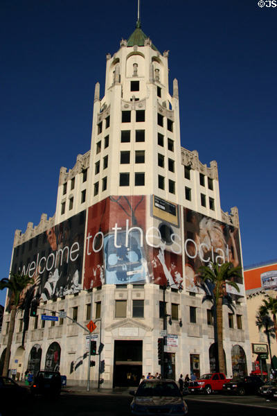 First National Bank of Hollywood (1927) (13 floors) (6777 Hollywood Blvd.). Hollywood, CA. Architect: Meyer & Holler.