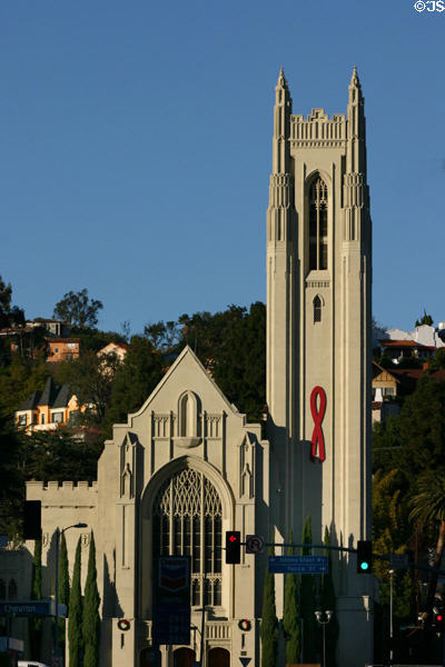 Hollywood United Methodist Church (1929) (6817 Franklin Ave.). Hollywood, CA. Architect: Thomas P. Barber.