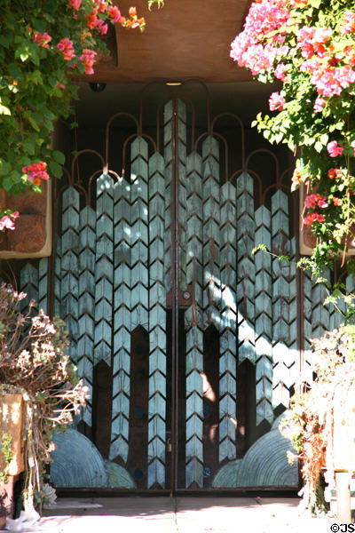 Front gateway of Sowden House. Los Angeles, CA.