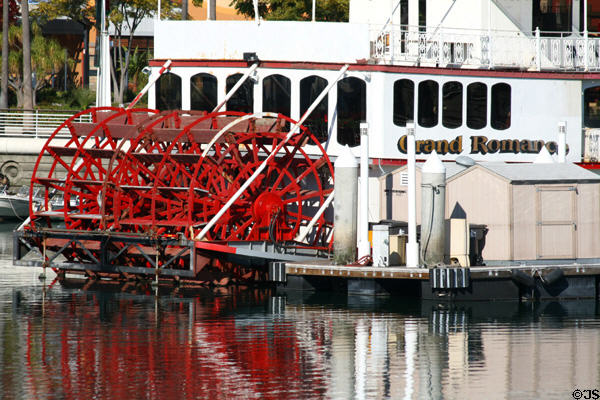 Grand Romance paddlewheel tour boat. Long Beach, CA.
