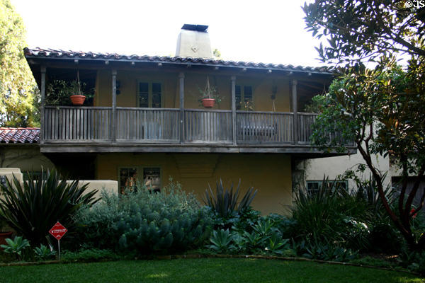 Balcony of house of architect John Byers. Santa Monica, CA.