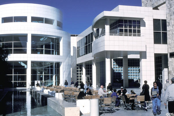 J. Paul Getty Museum (1997) (Sunset Blvd. at San Diego Freeway). Malibu, CA. Architect: Richard Meier.