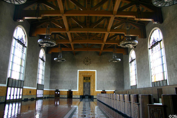 Interior of Union Station. Los Angeles, CA.