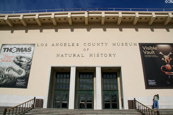 Newer wing of Los Angeles County Natural History Museum. Los Angeles, CA.