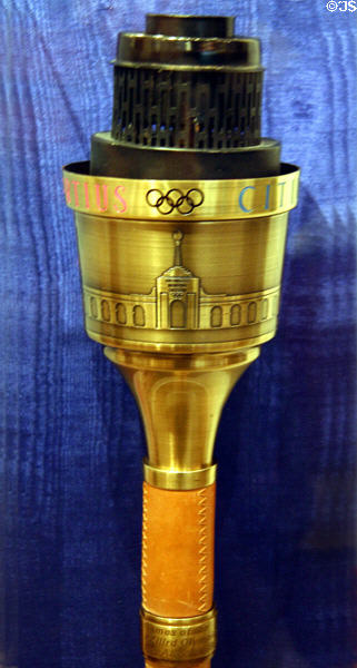 Torch for XIII Olympic Games (1984) in Los Angeles used in White House ceremony at Reagan Museum. Simi Valley, CA.
