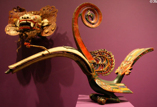 Iban hornbill figure (19th-early 20thC) from Sarawak, Malaysia at Fowler Museum. Los Angeles, CA.