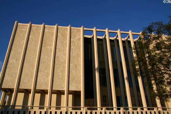 Facade of Ahmanson Building, first on Los Angeles County Museum of Art (LACMA) campus. Los Angeles, CA.