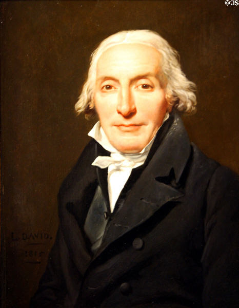 Portrait of Jean-Pierre Delahaye (1815) by Jacques-Louis David at LACMA. Los Angeles, CA.