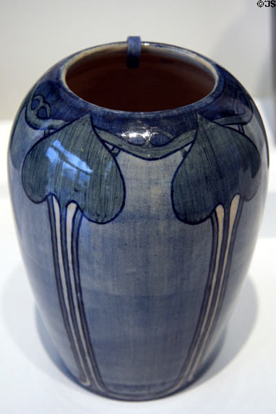 Newcomb College Pottery vase (1902) by Sarah Bloom Levy at LACMA. Los Angeles, CA.