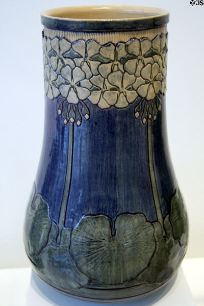 Newcomb College Pottery vase (1906) by Mazie Teresa Ryan at LACMA. Los Angeles, CA.