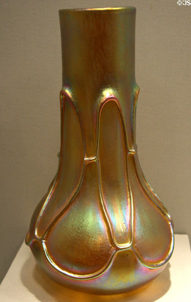 Germanic glass vase in Art Nouveau style (c1900) at LACMA. Los Angeles, CA.