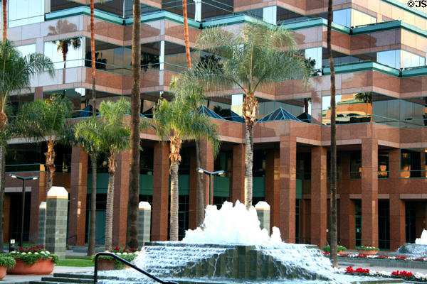 Fountains of Wilshire Courtyard complex. Los Angeles, CA.