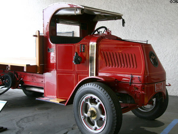 Mack Bulldog Model AC truck (1919) at Petersen Automotive Museum. Los Angeles, CA.