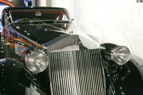 Grill of Rolls-Royce Phantom I Aerodynamic Coupe (1925/34) at Petersen Automotive Museum. Los Angeles, CA.
