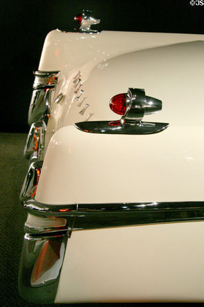 Rear deck of Chrysler Imperial Parade Phaeton (1952) used by President Dwight D. Eisenhower at Petersen Automotive Museum. Los Angeles, CA.