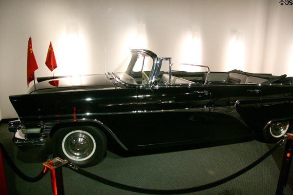 Chaika Parade Convertible (1962) used by Soviet Premier Nikita Khrushchev at Petersen Automotive Museum. Los Angeles, CA.