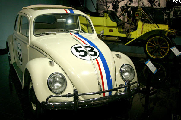 Volkswagen Beetle (1963) star of Herbie the Love Bug at Petersen Automotive Museum. Los Angeles, CA.