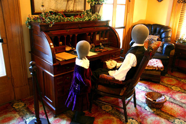 Front office of Banning Mansion. Wilmington, CA.