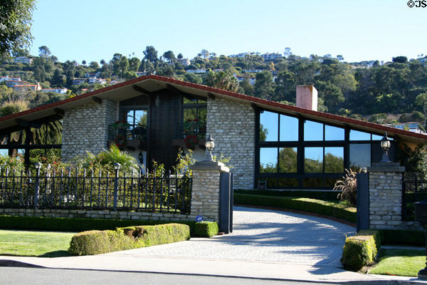 Stone & glass house on Paseo Del Mar. Rancho Palos Verdes, CA.