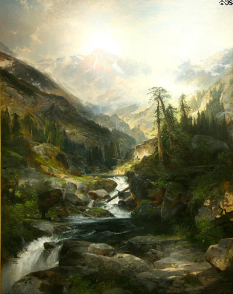Mountain of Holy Cross painting (1875) by Thomas Moran at Autry National Center. Los Angeles, CA.