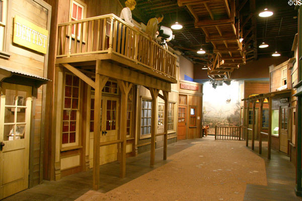 Replica of movie set at Autry National Center. Los Angeles, CA.