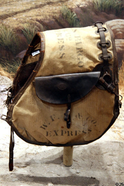 Wells Fargo & Co. express saddlebag at Autry National Center. Los Angeles, CA.