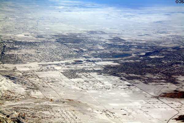 Aerial view of Apple Valley, CA.