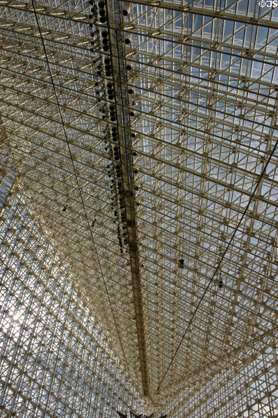 Ceiling structure of Crystal Cathedral. Garden Grove, CA.