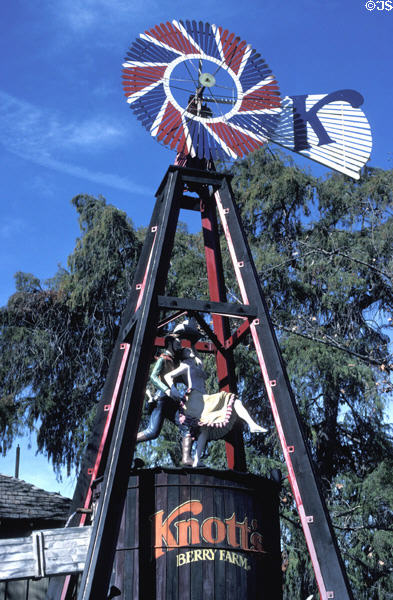 Theme windmill at Knott's Berry Farm. Buena Park, CA.