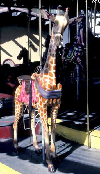 Carousel giraffe at Knott's Berry Farm. Buena Park, CA.
