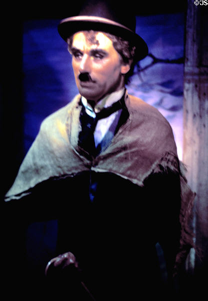 Charlie Chaplin in the Gold Rush at Movieland Wax Museum. Buena Park, CA.