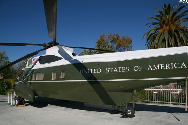 Presidential VH-3A Sea King helicopter (1961-76) at Nixon Library. Yorba Linda, CA.