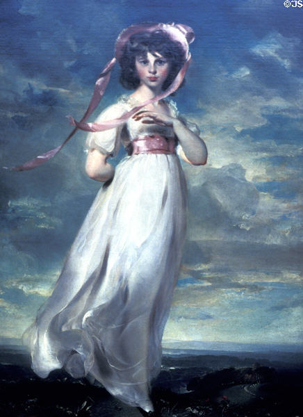 Painting of Pinkie (1794) by Sir Thomas Lawrence at Henry E. Huntington Gallery. San Marino, CA.