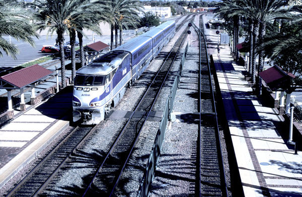 Amtrak train en route from San Diego. CA.