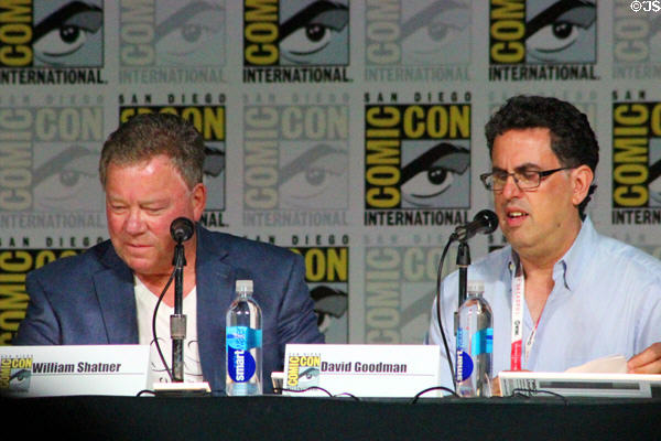 Actor William Shatner & author David Goodman speak at Comic-Con International. San Diego, CA.