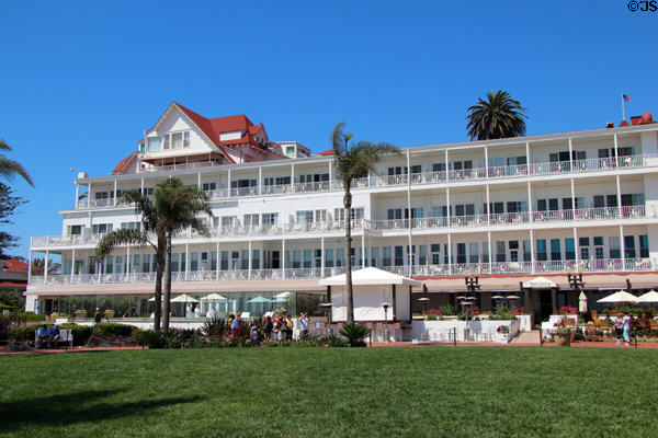 Guest wing of Hotel del Coronado. Coronado, CA.