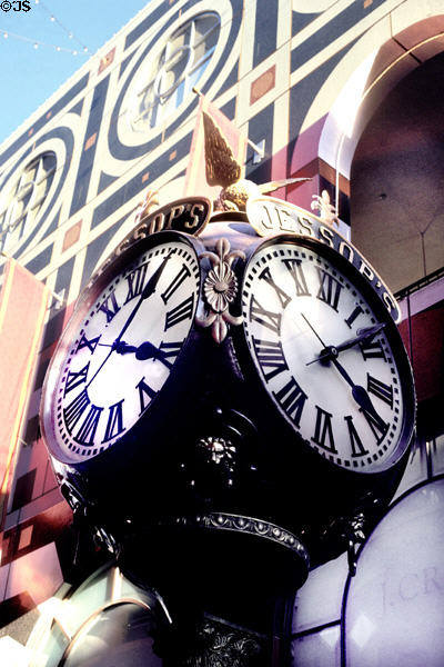 Victorian-style street clock at Horton Plaza. San Diego, CA.