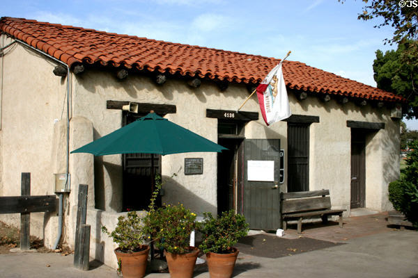 Casa de Carrillo (1810) or Pear Garden House in Old Town. San Diego, CA. Style: Adobe.